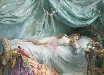 Nu impressionniste œuvres - Jolie femme 21 nue impressionniste